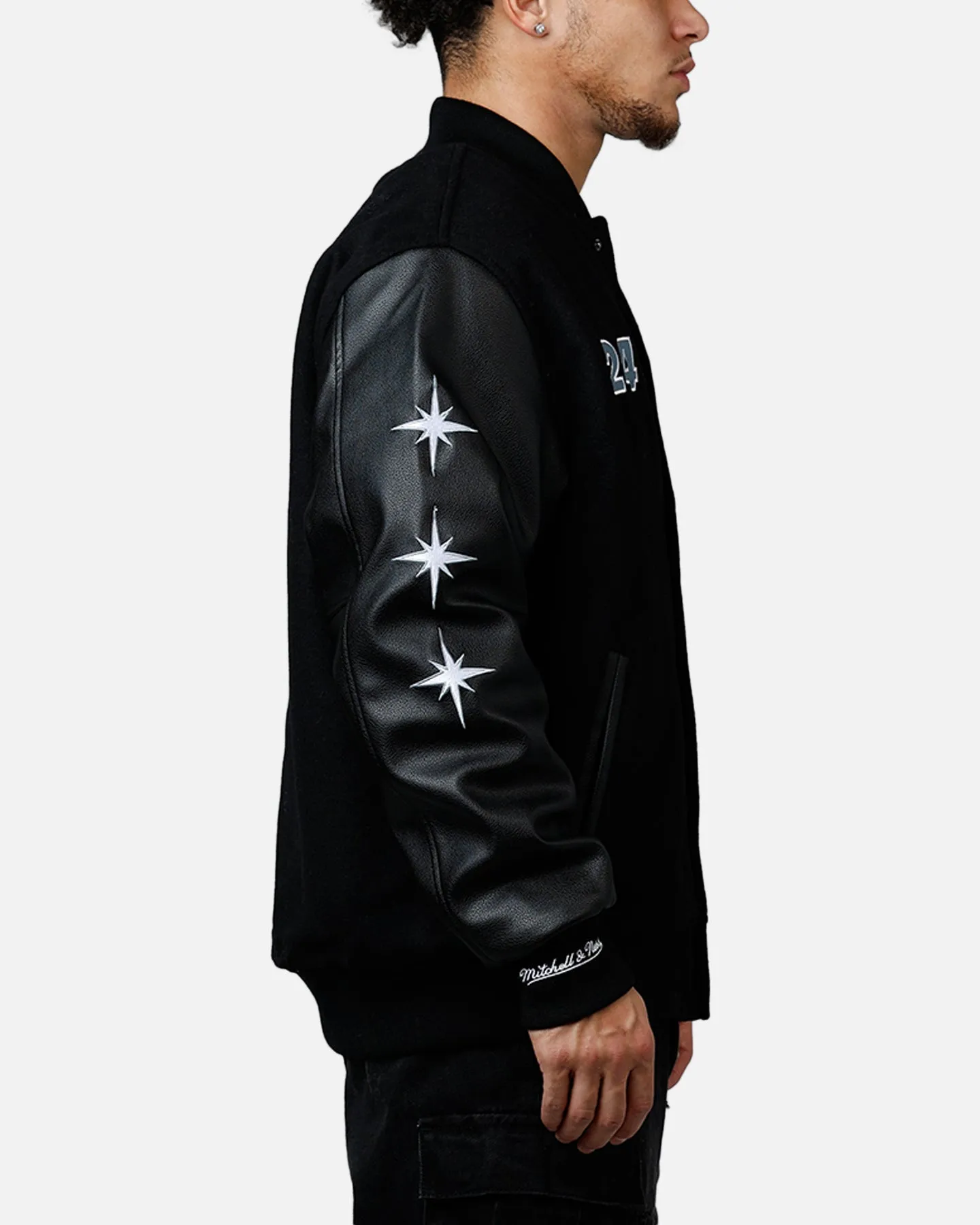 Mitchell & Ness X Mclaren 'Vegas Grad Prix 2024' Varsity Jacket Black sold by Culture Kings product image thumbnail 4