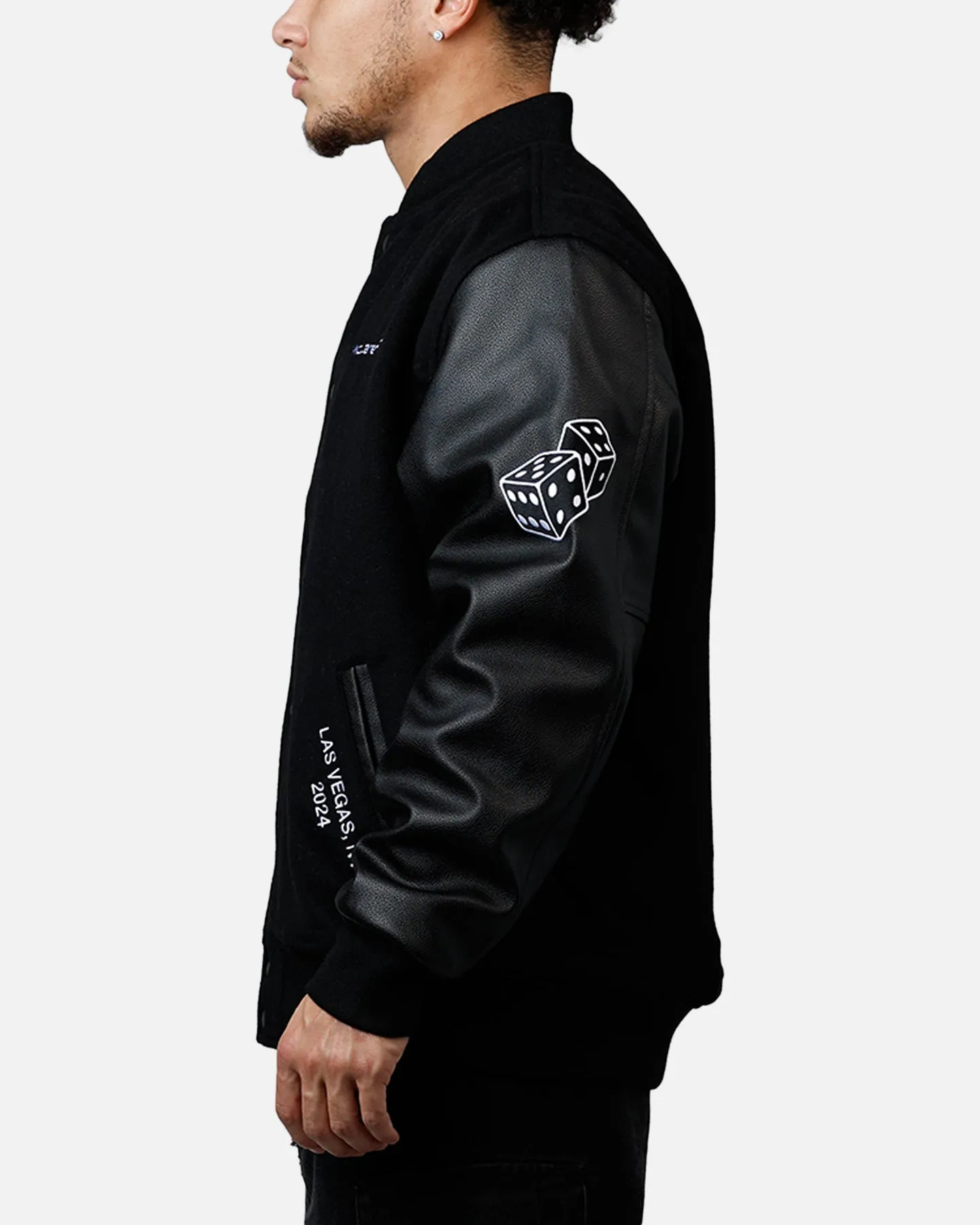 Mitchell & Ness X Mclaren 'Vegas Grad Prix 2024' Varsity Jacket Black sold by Culture Kings product image thumbnail 5