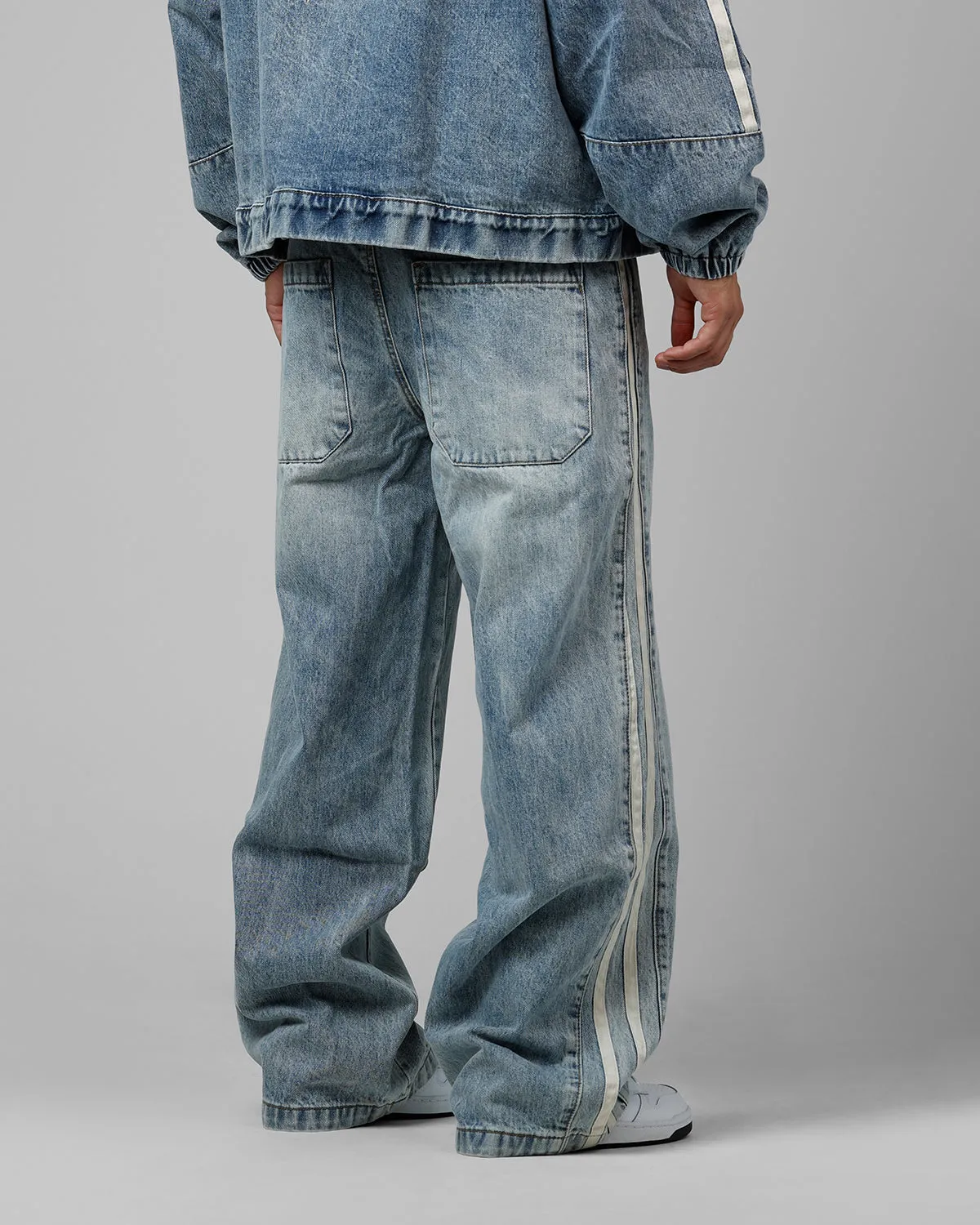 Loiter Track Star Denim Jeans Blue Wash sold by Culture Kings product image thumbnail 3