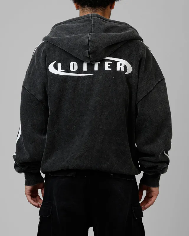 Loiter Night Vision Hoodie Washed Black sold by Culture Kings