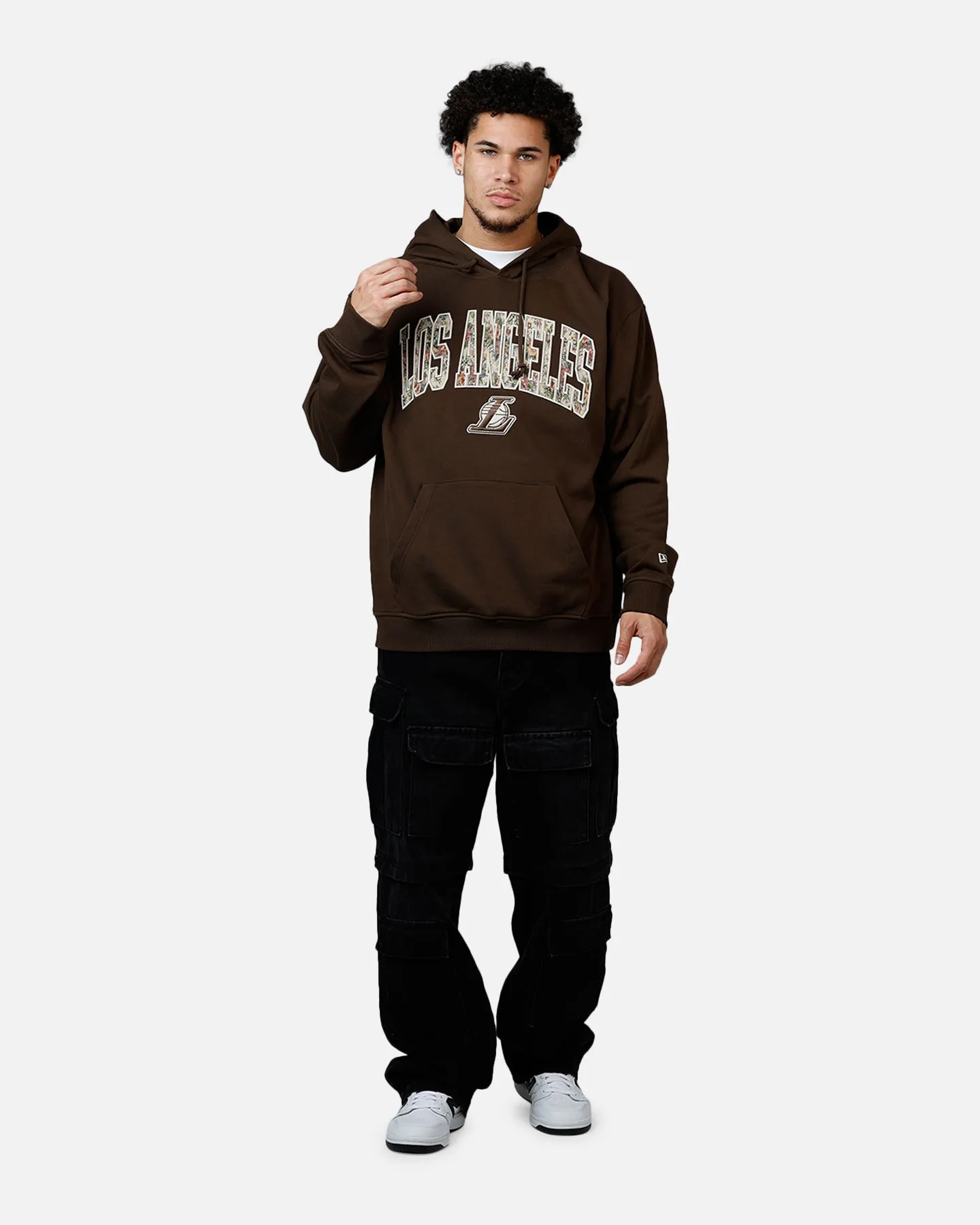 New Era Los Angeles Lakers Upholstery Hoodie Walnut sold by Culture Kings product image thumbnail 3