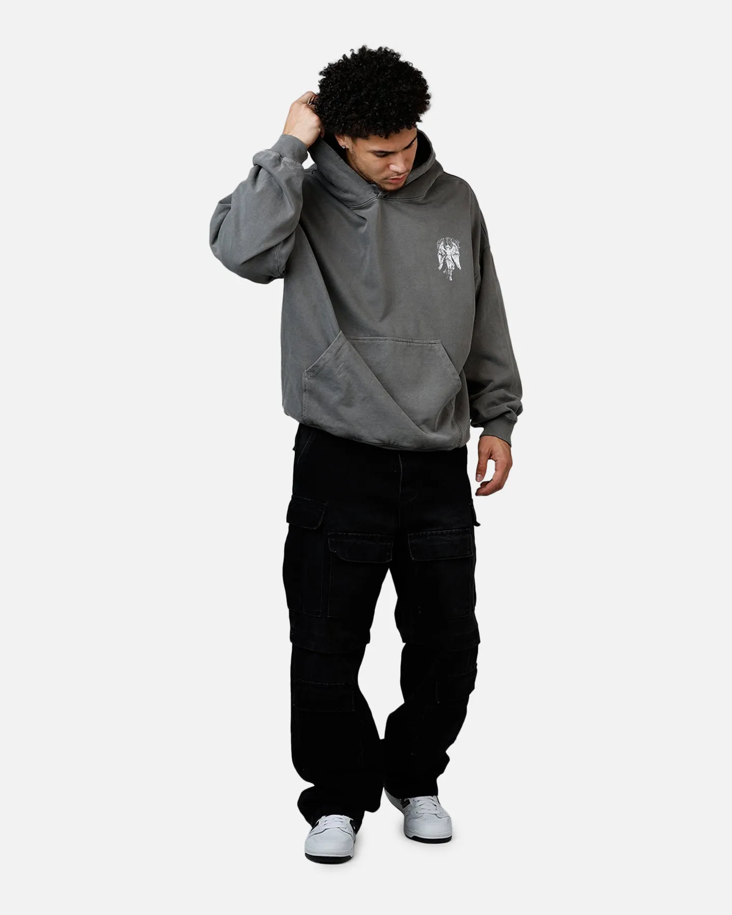 Saint Morta Lucian Premium Hoodie Washed Charcoal sold by Culture Kings product image thumbnail 3