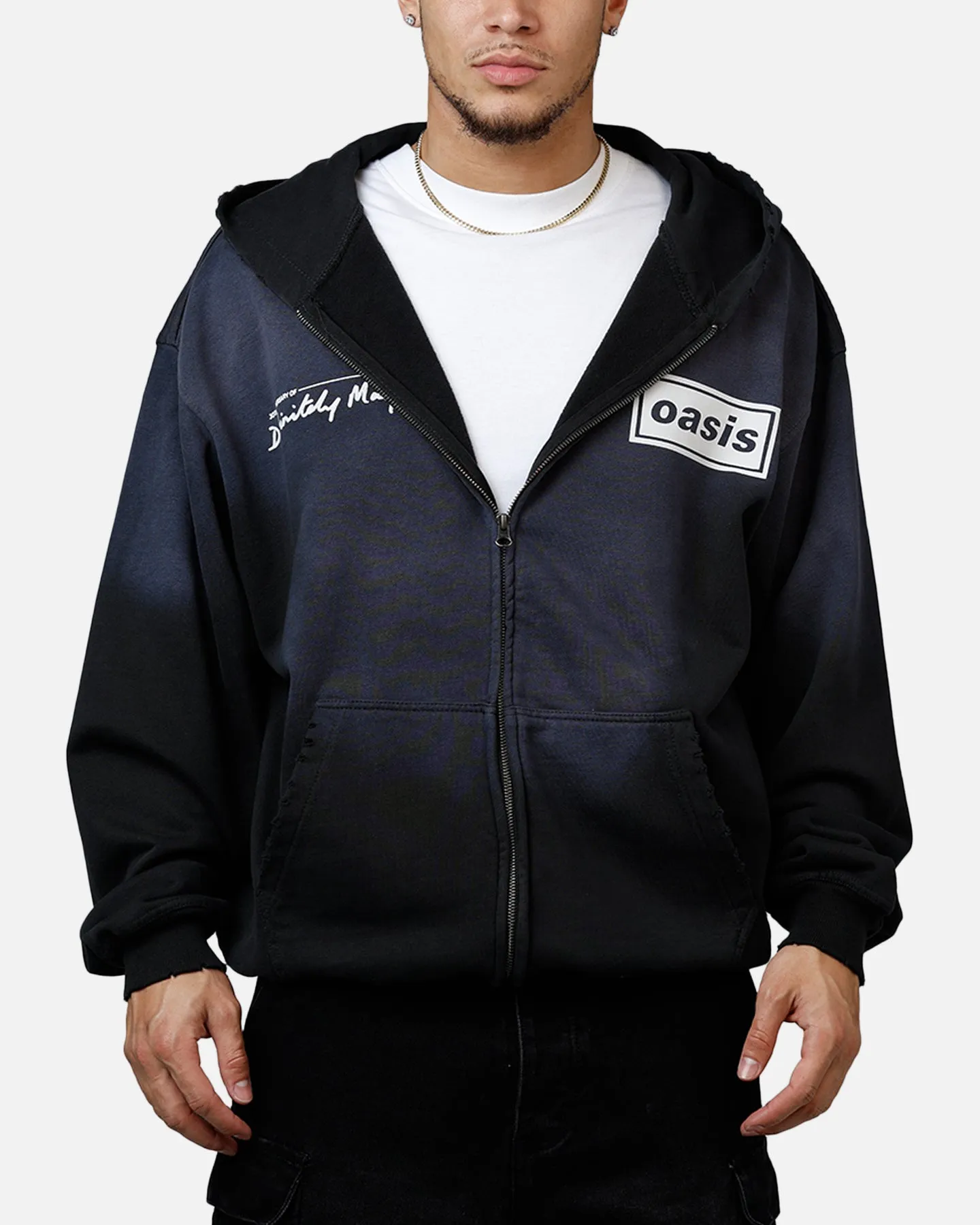 Global Merchandising Oasis Potassium Full Zip Hoodie Black sold by Culture Kings
