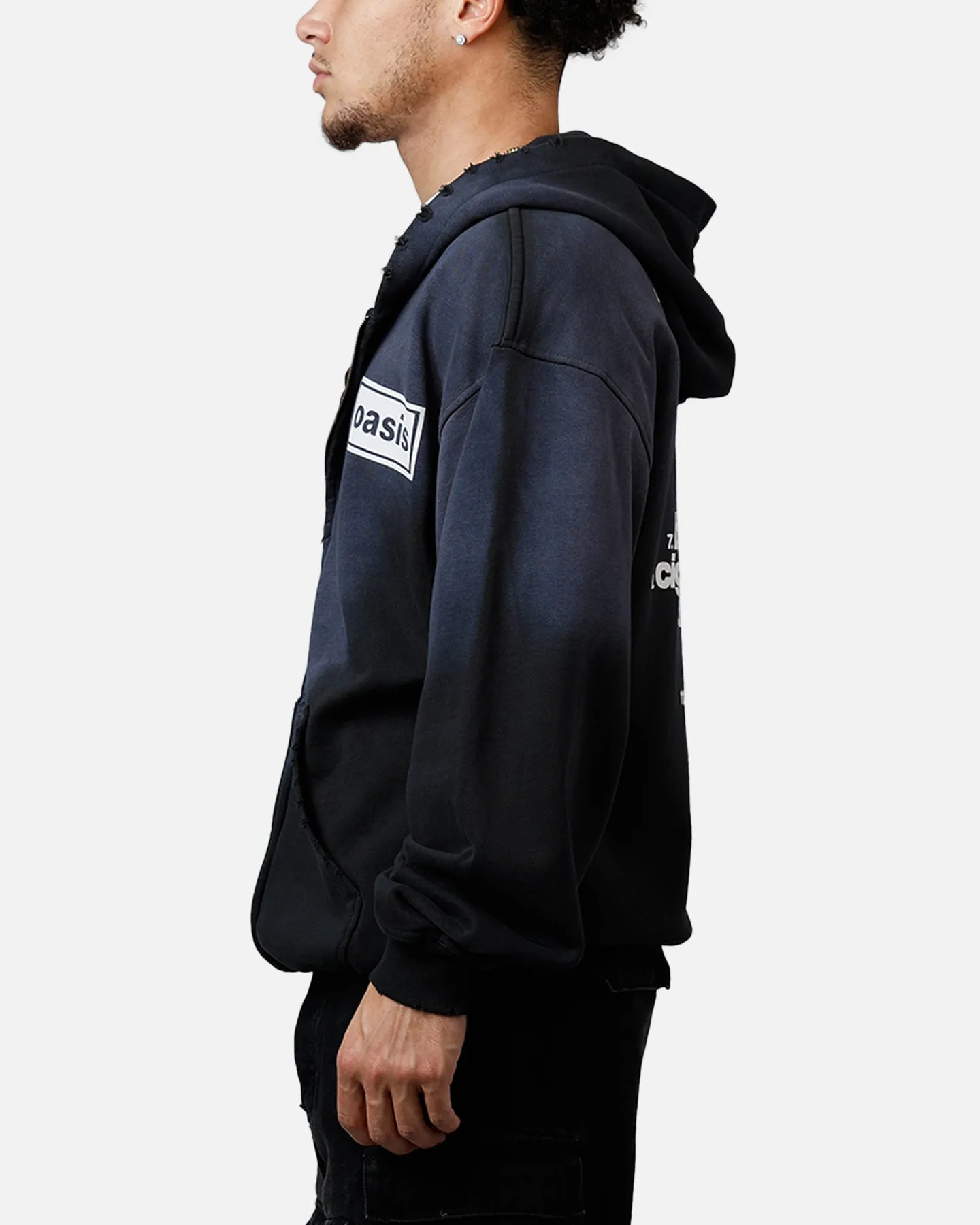 Global Merchandising Oasis Potassium Full Zip Hoodie Black sold by Culture Kings product image thumbnail 4