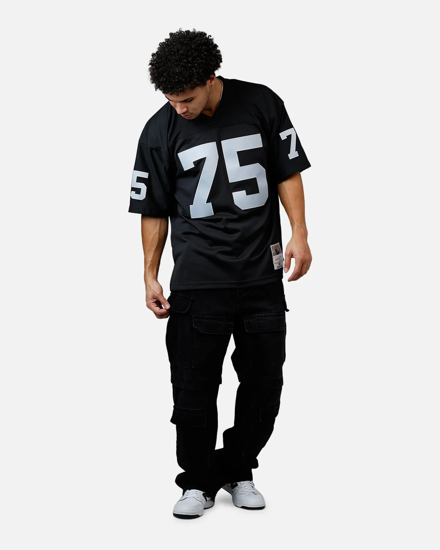 Mitchell & Ness Oakland Raiders Howie Long #75 Jersey Black sold by Culture Kings product image thumbnail 3