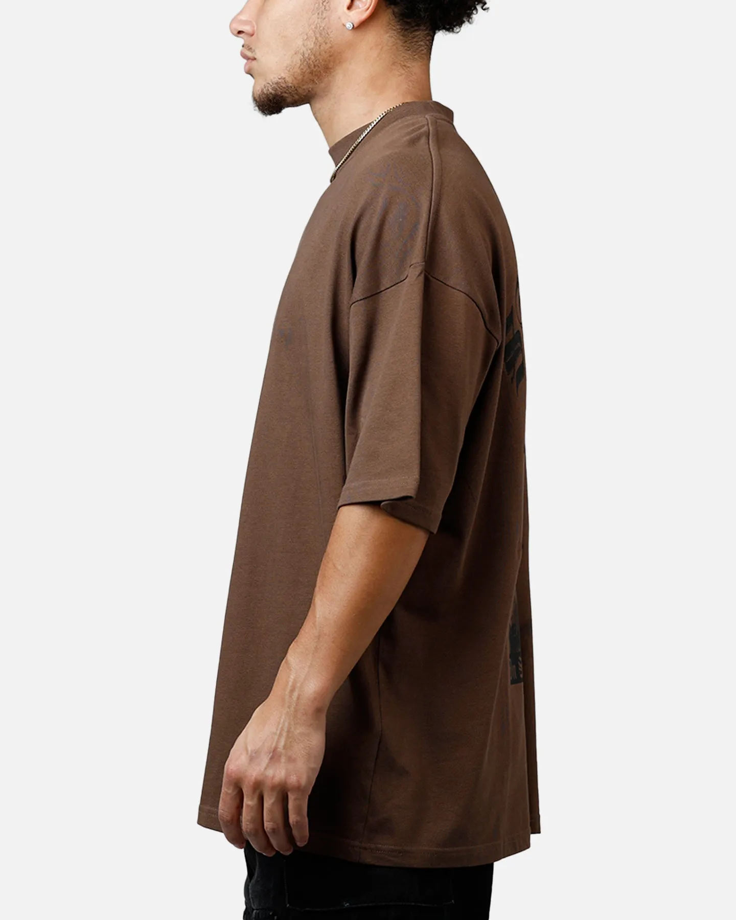 Saint Morta Virtues Mock Neck T-Shirt Brown sold by Culture Kings product image thumbnail 5