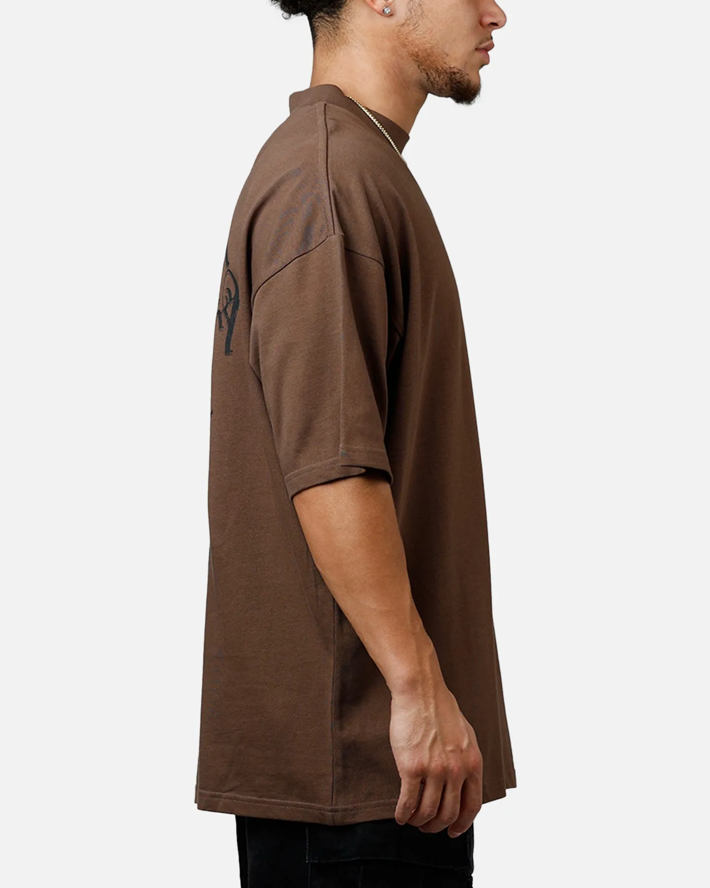 Saint Morta Virtues Mock Neck T-Shirt Brown sold by Culture Kings product image thumbnail 4