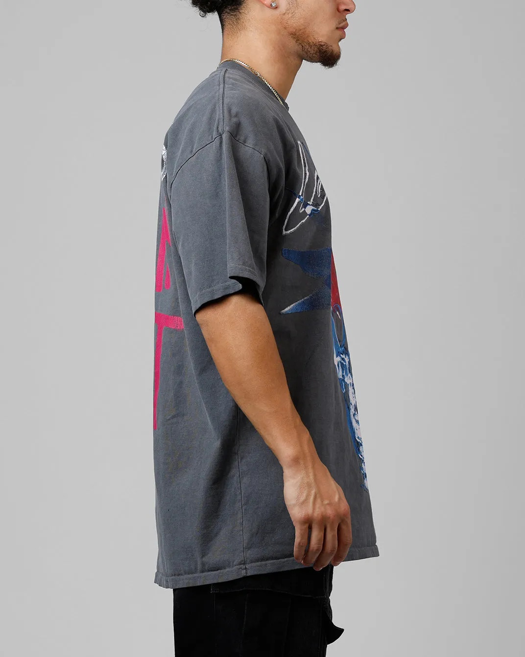 Loiter Brain Rot Vintage T-Shirt Charcoal sold by Culture Kings product image thumbnail 4