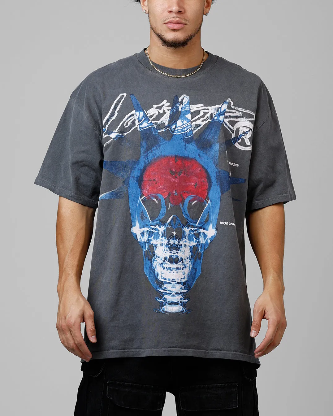 Loiter Brain Rot Vintage T-Shirt Charcoal sold by Culture Kings