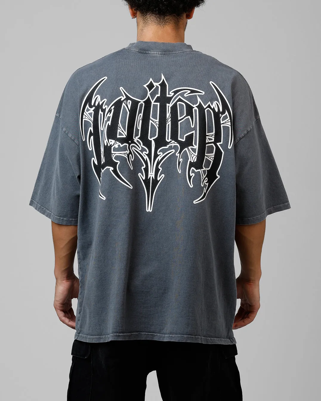 Loiter Metal Mock T-Shirt Charcoal sold by Culture Kings