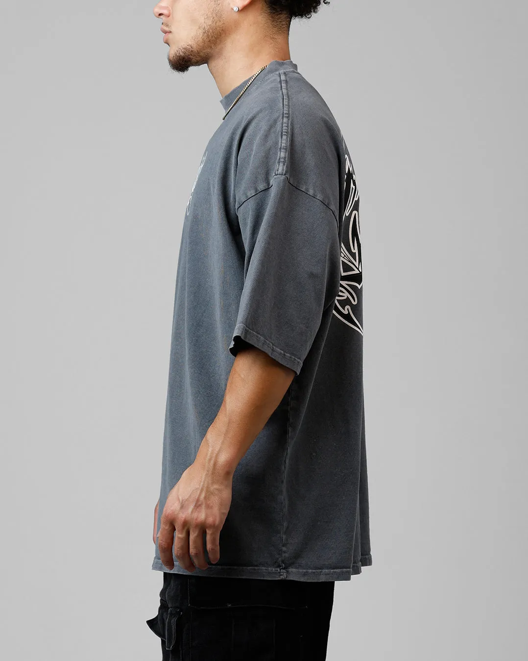 Loiter Metal Mock T-Shirt Charcoal sold by Culture Kings product image thumbnail 5