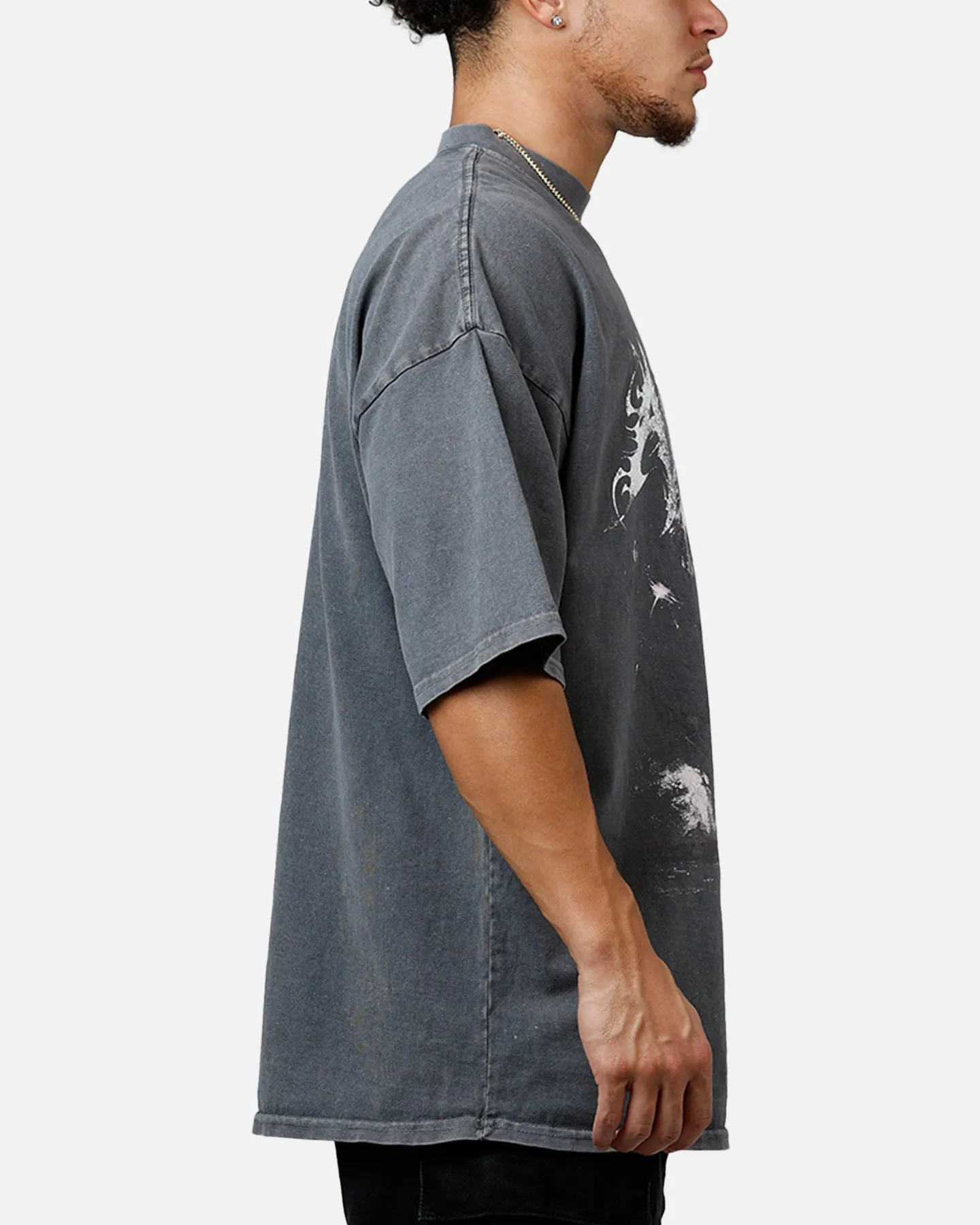 The Anti Order Alien Mock Neck T-Shirt Washed Charcoal sold by Culture Kings product image thumbnail 4