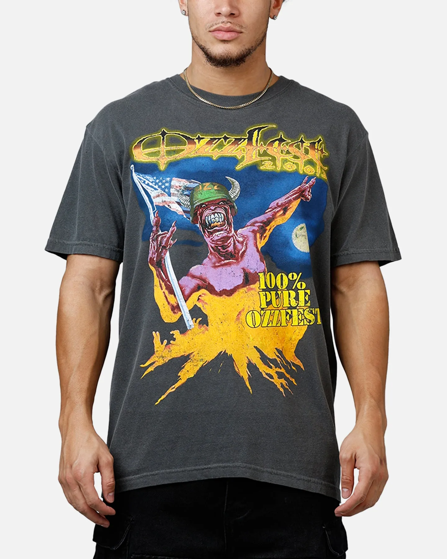 Global Merchandising Ozzy Osbourne 2003 Ozzfest T-Shirt Washed Black sold by Culture Kings