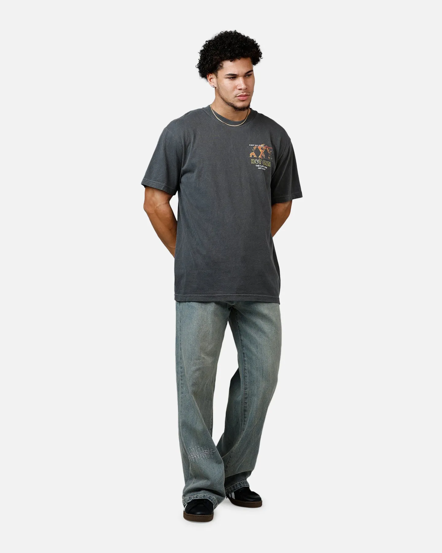 Ripple Hot Ones T-Shirt Washed Black sold by Culture Kings product image thumbnail 3