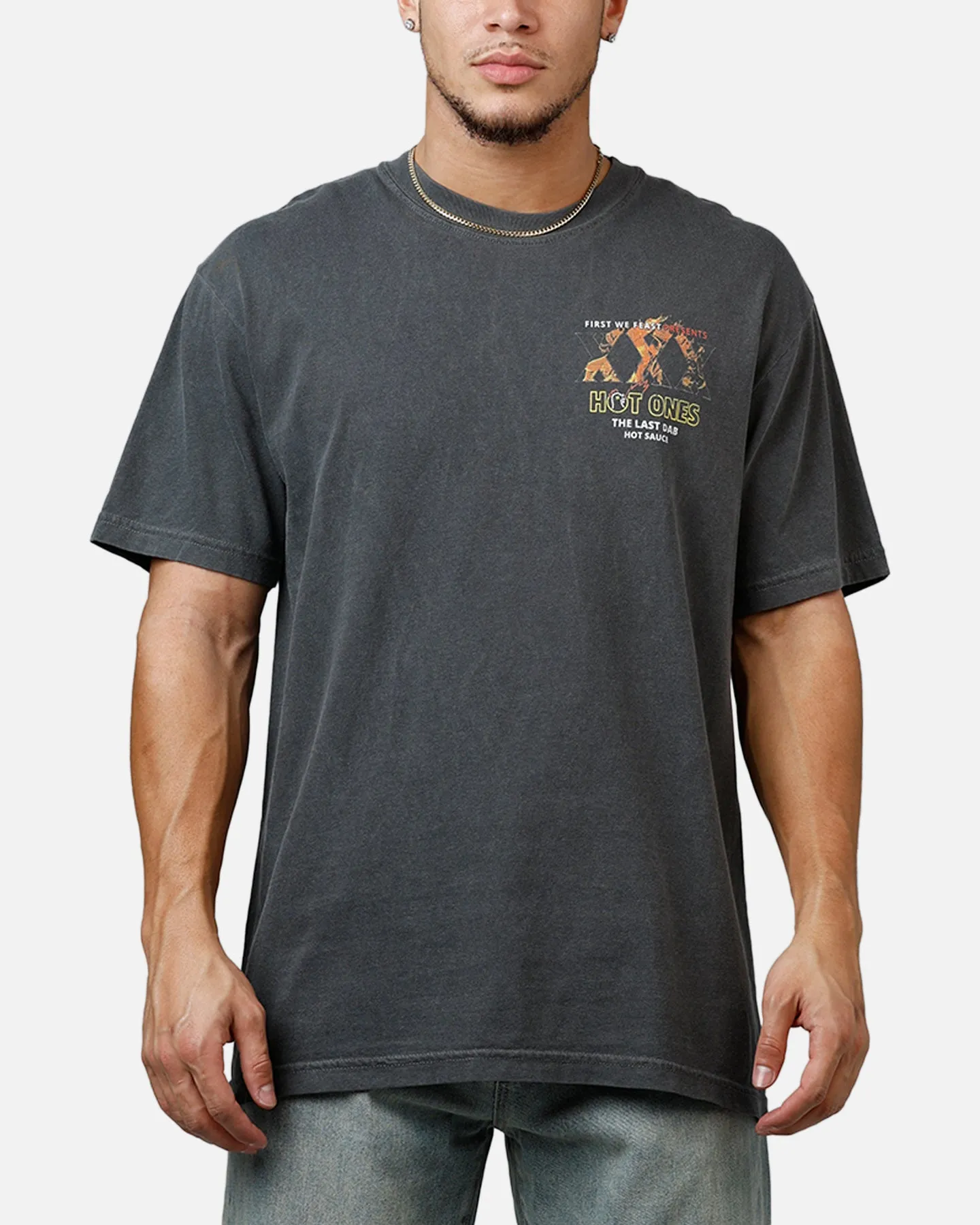 Ripple Hot Ones T-Shirt Washed Black sold by Culture Kings product image thumbnail 2