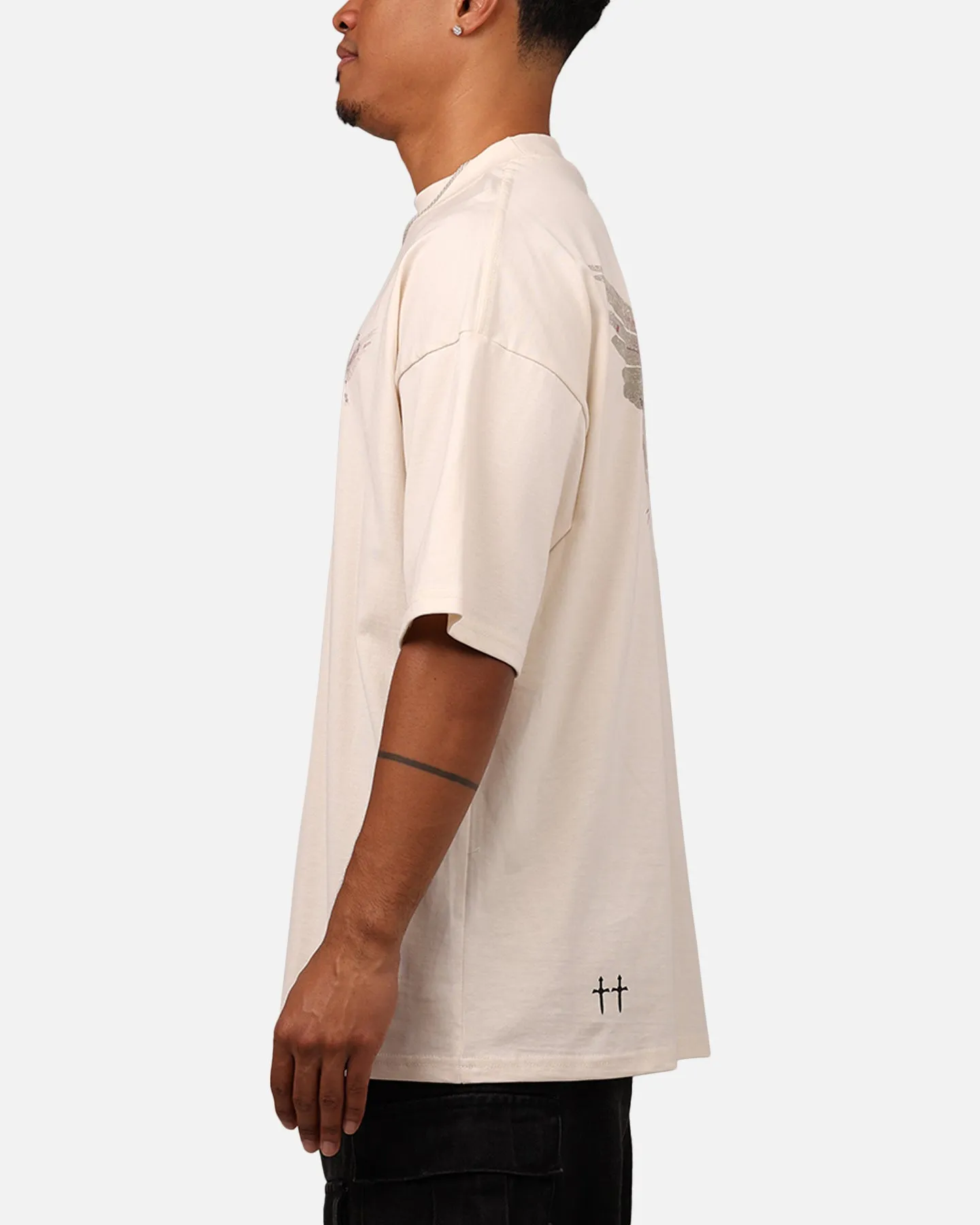 Saint Morta Momento Mori Mock T-Shirt Off White sold by Culture Kings product image thumbnail 5