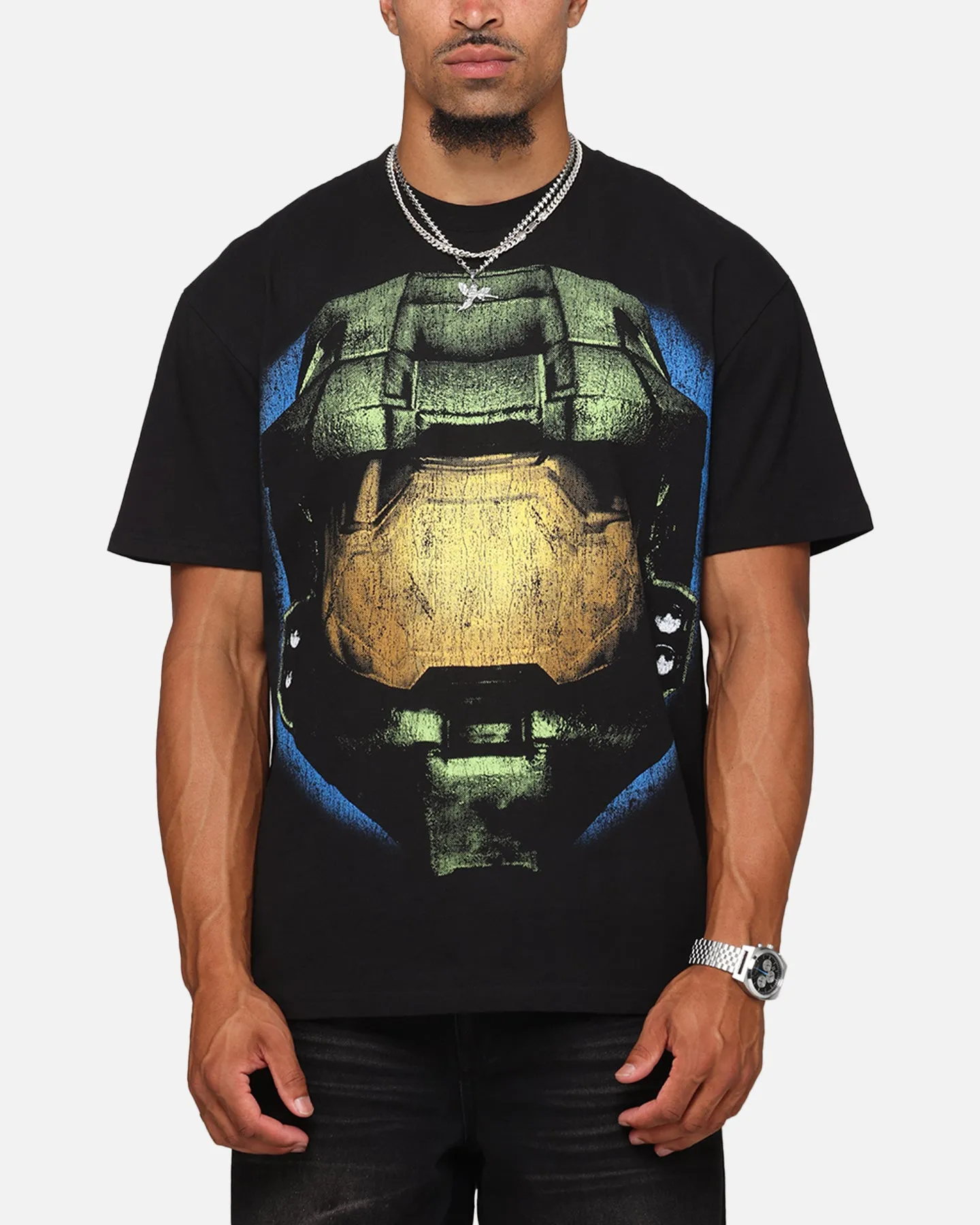 Goat Crew X Halo Big Head Heavyweight T-Shirt Black sold by Culture Kings