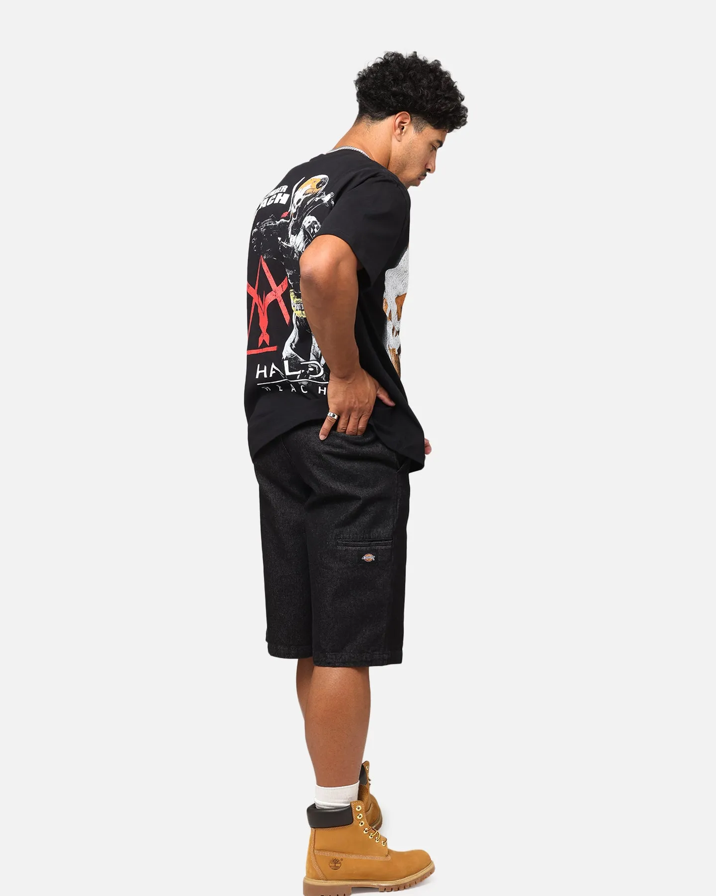 Goat Crew X Halo Halo Reach Emile Big Head Heavyweight T-Shirt Black sold by Culture Kings product image thumbnail 4