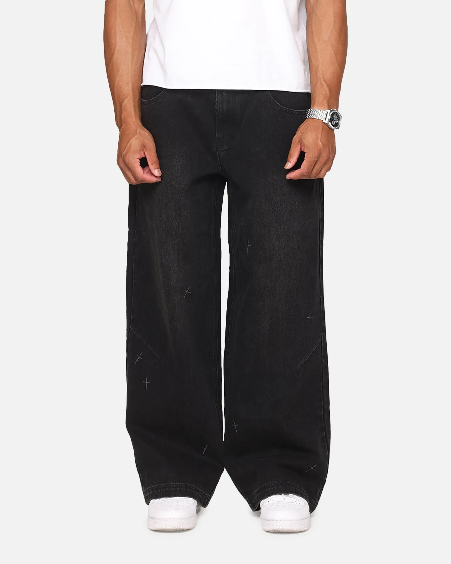 Saint Morta Amplus Graveyard Jeans Black Shadow sold by Culture Kings