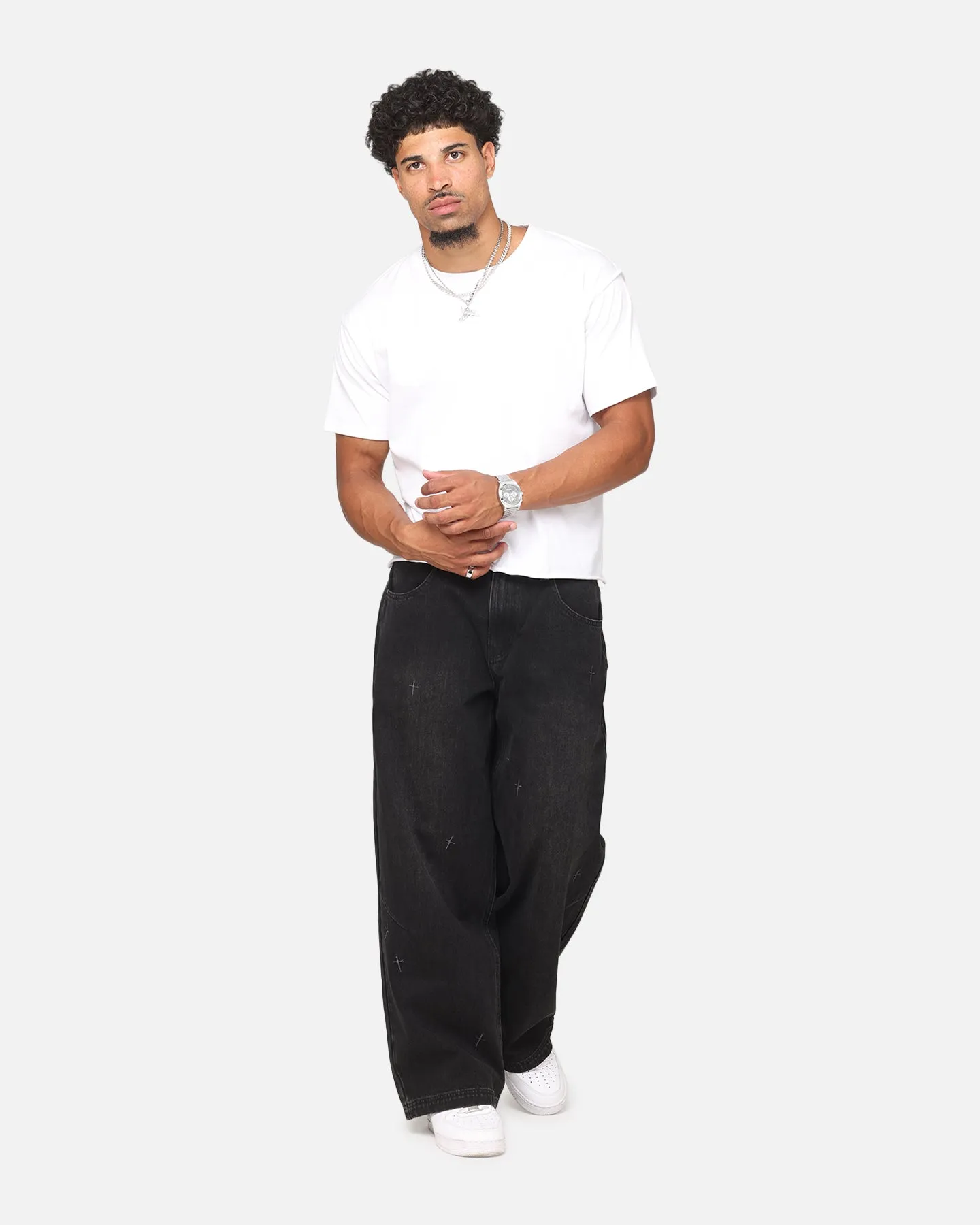 Saint Morta Amplus Graveyard Jeans Black Shadow sold by Culture Kings product image thumbnail 2