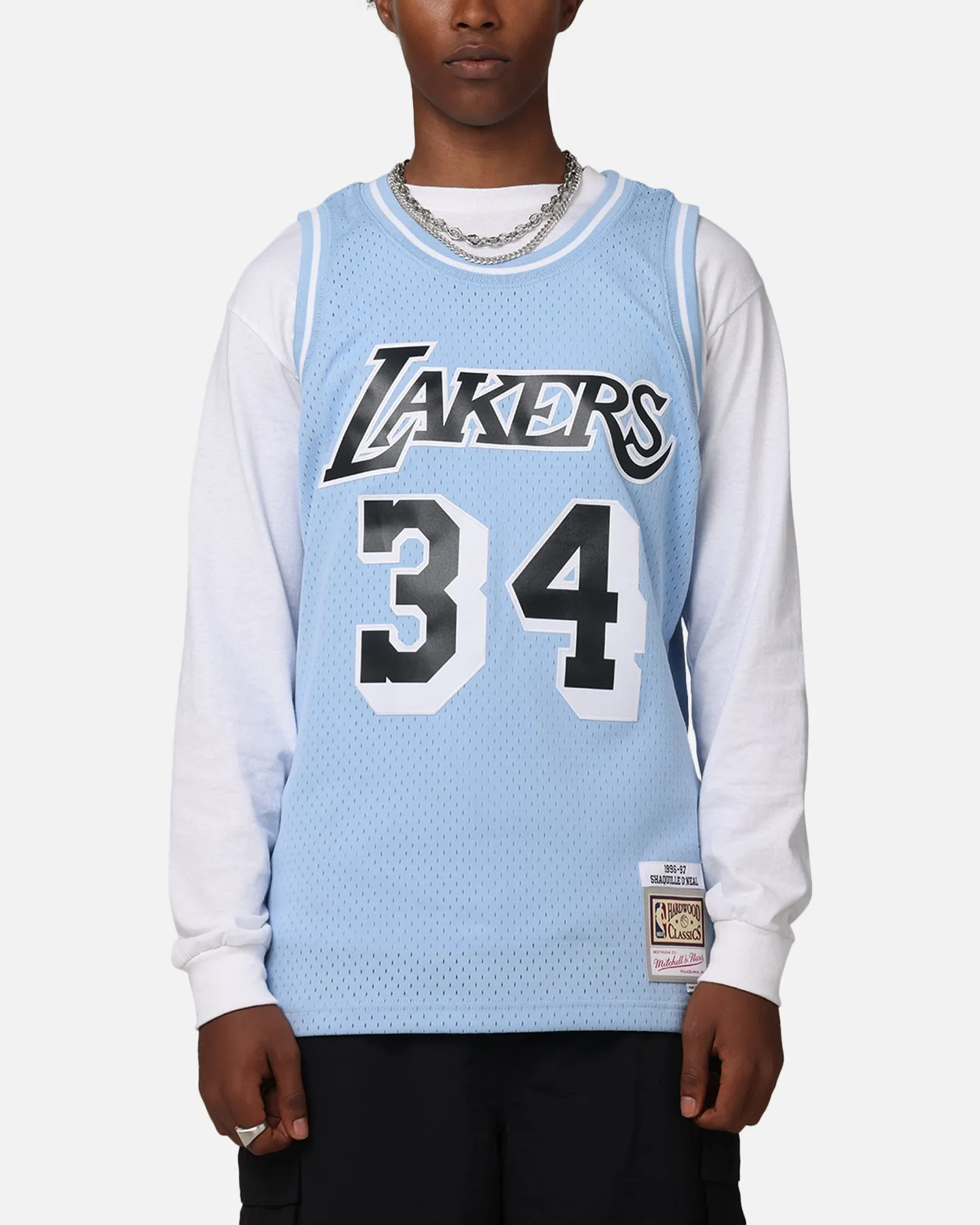 Mitchell & Ness Los Angeles Lakers Shaquille O'Neal 'Vapor Blue' Jersey Light Blue sold by Culture Kings