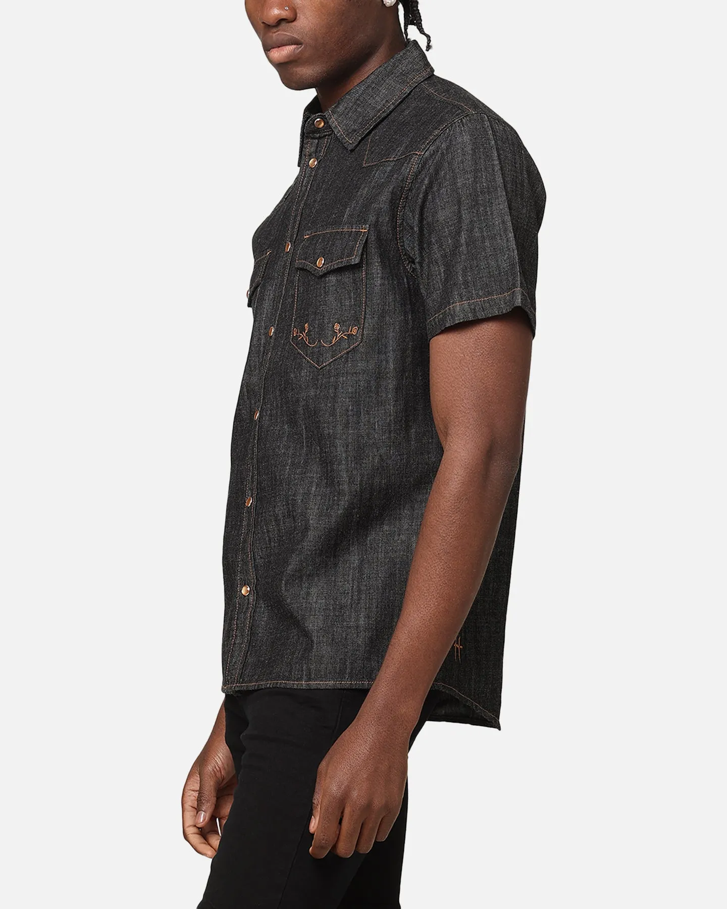 Saint Morta Rodeo Denim Shirt Black sold by Culture Kings product image thumbnail 5