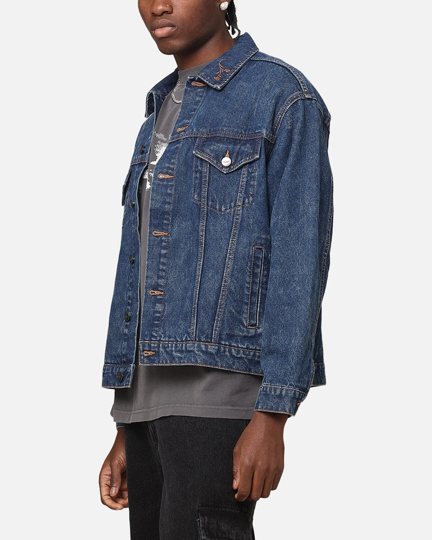Saint Morta Rodeo Denim Jacket Dark Indigo sold by Culture Kings product image thumbnail 5