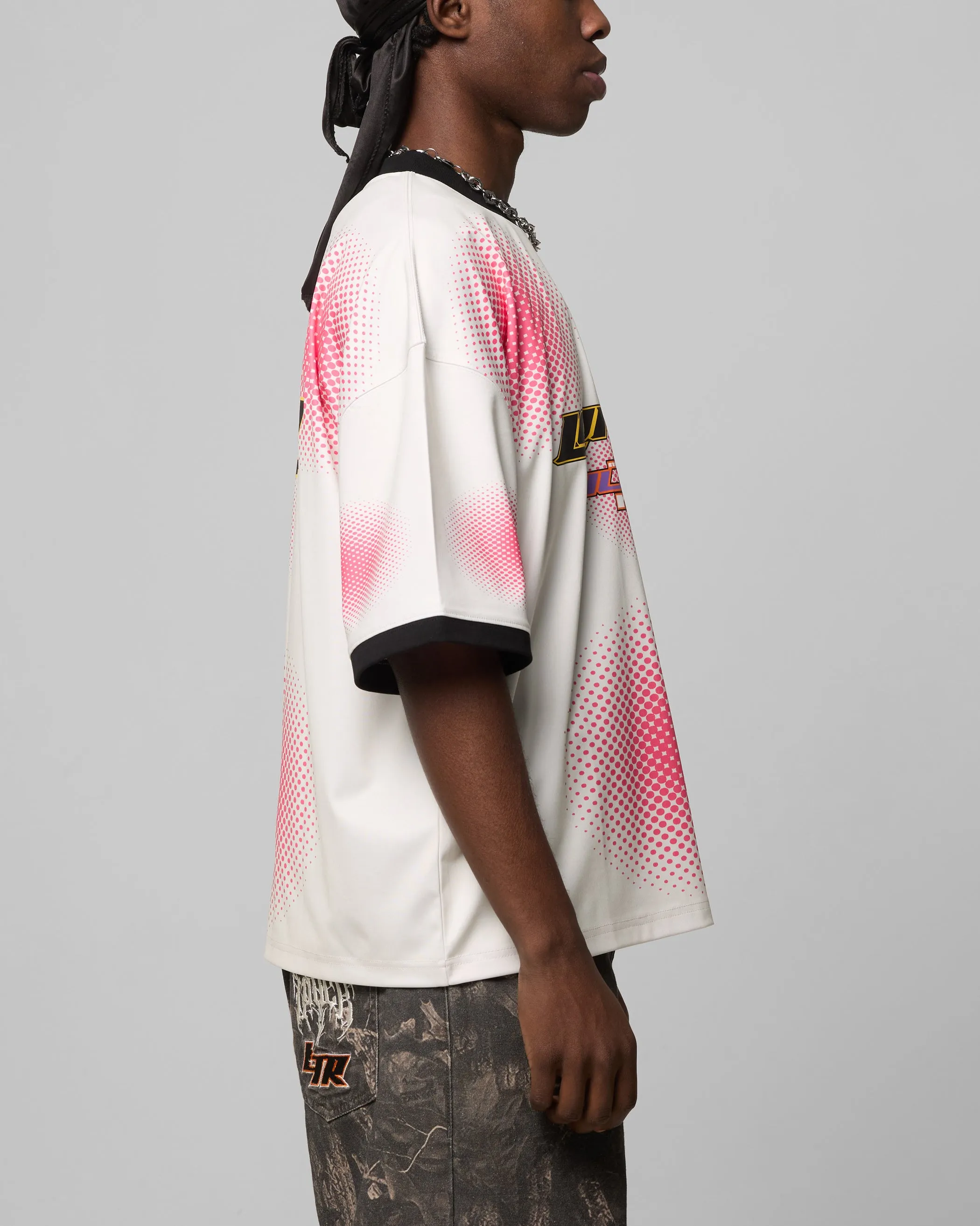 Loiter Motorway Sport T-Shirt Off White/Pink sold by Culture Kings product image thumbnail 5