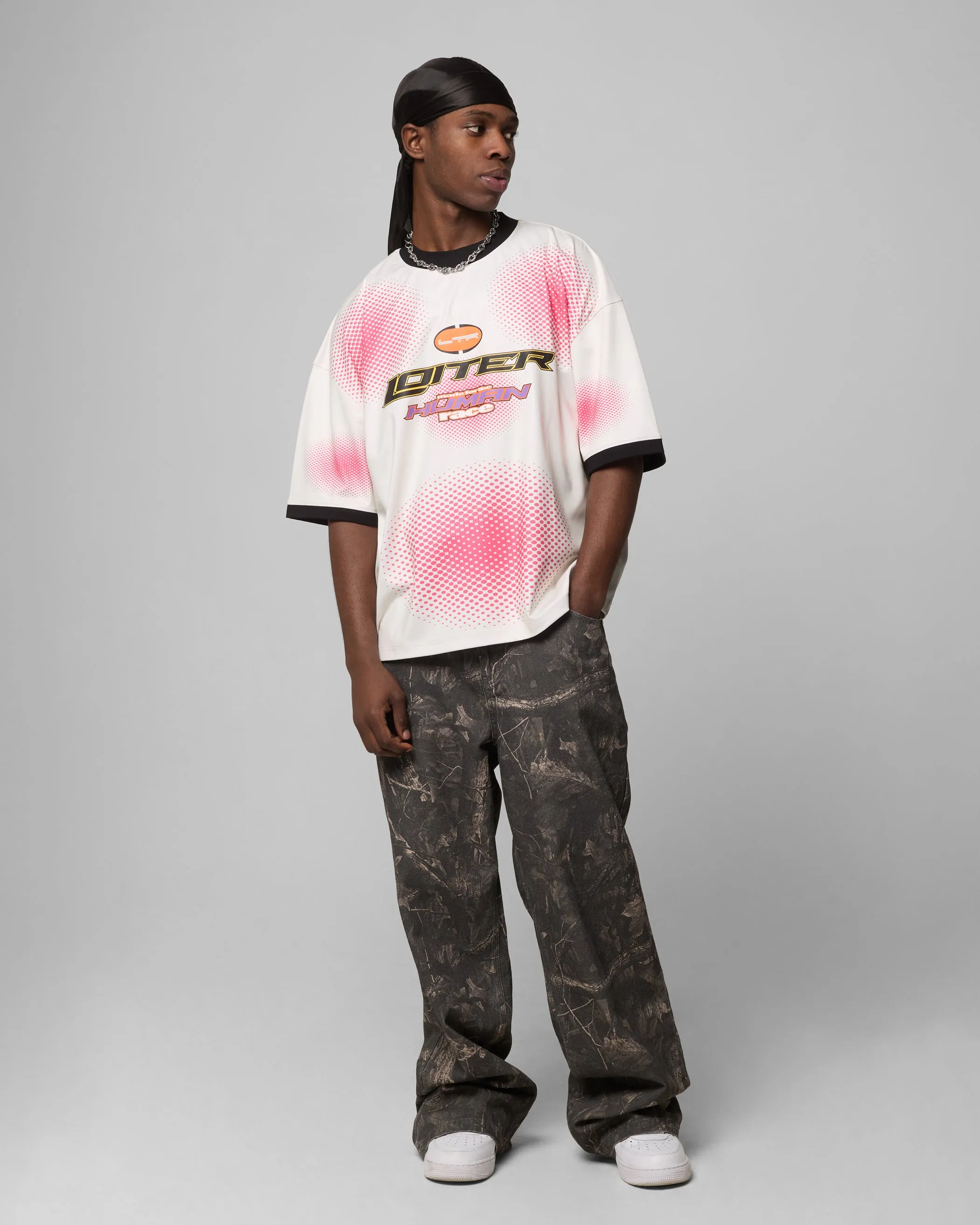 Loiter Motorway Sport T-Shirt Off White/Pink sold by Culture Kings product image thumbnail 3