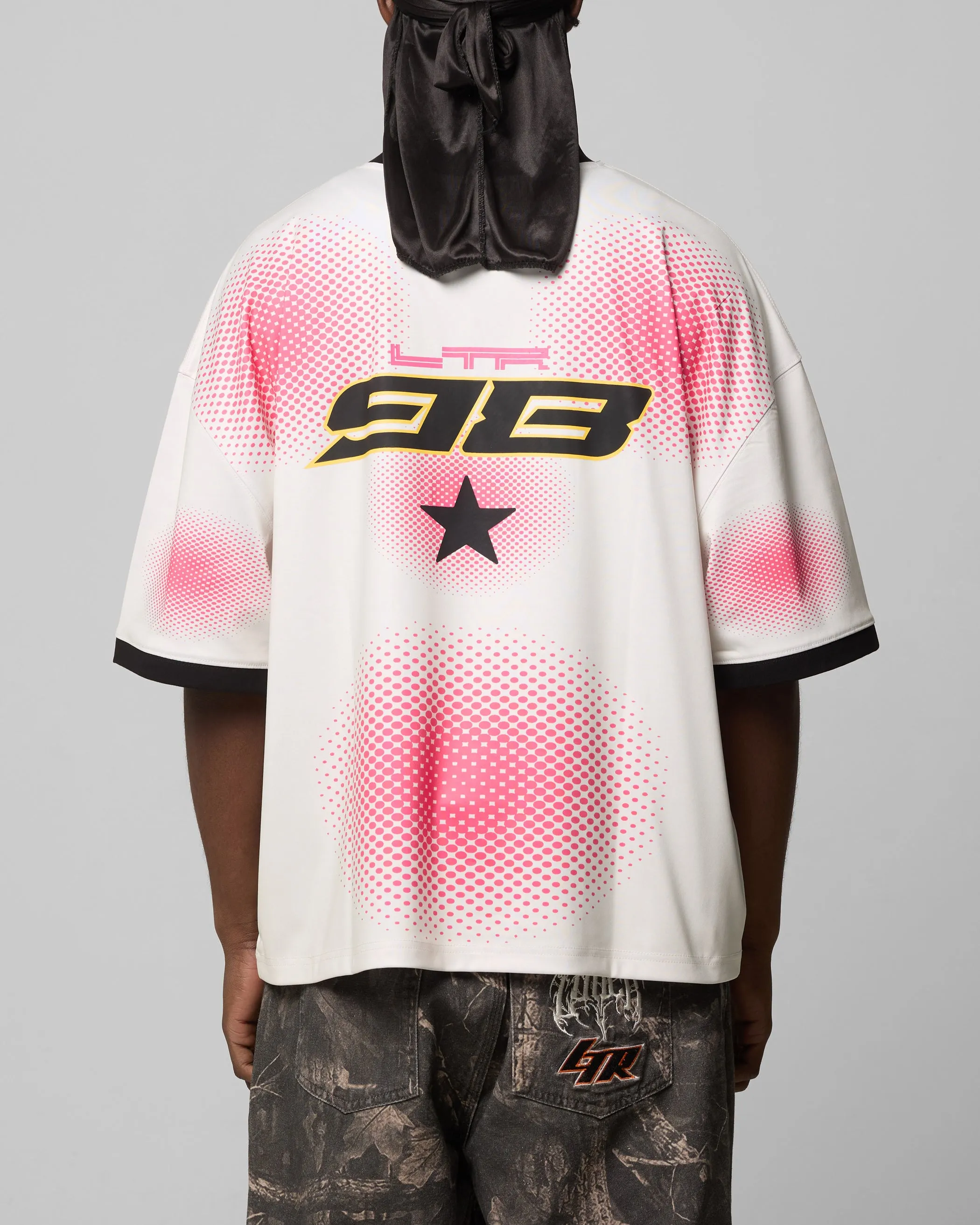 Loiter Motorway Sport T-Shirt Off White/Pink sold by Culture Kings product image thumbnail 2