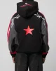 Loiter Hunter Patchwork Hoodie Black/Red sold by Culture Kings