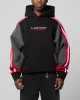 Loiter Hunter Patchwork Hoodie Black/Red sold by Culture Kings