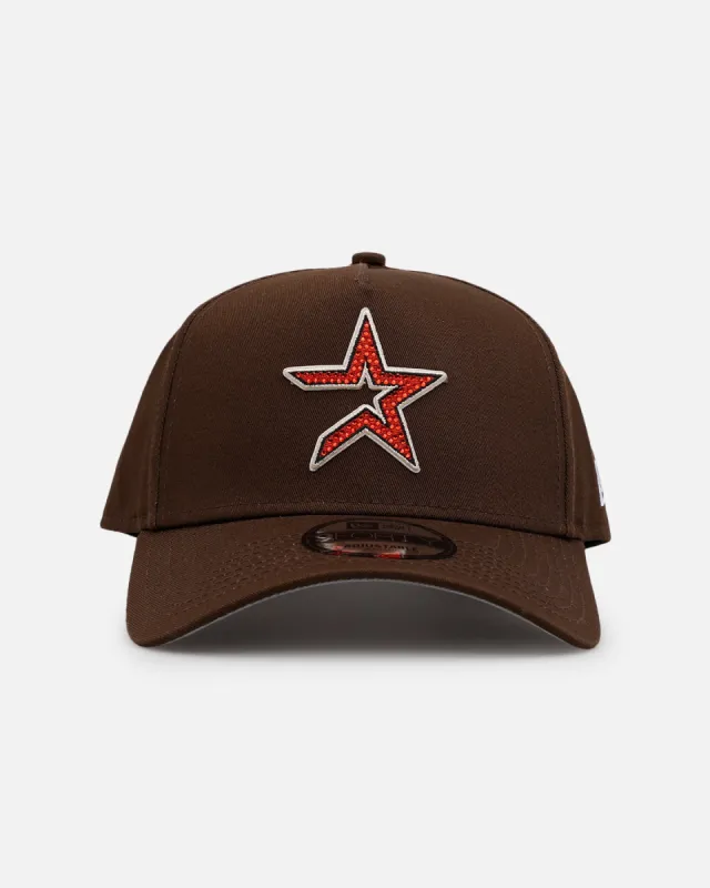 New Era Houston Astros 'Diamante' 9FORTY A-Frame Snapback Walnut sold by Culture Kings