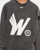 WNDRR Flight Sweat Crew Washed Black sold by Culture Kings