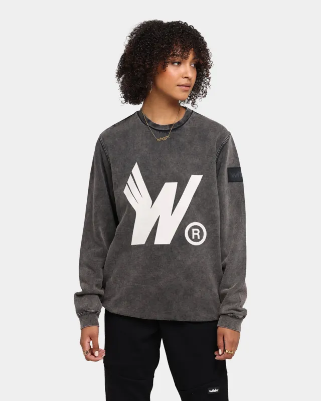 WNDRR Flight Sweat Crew Washed Black sold by Culture Kings