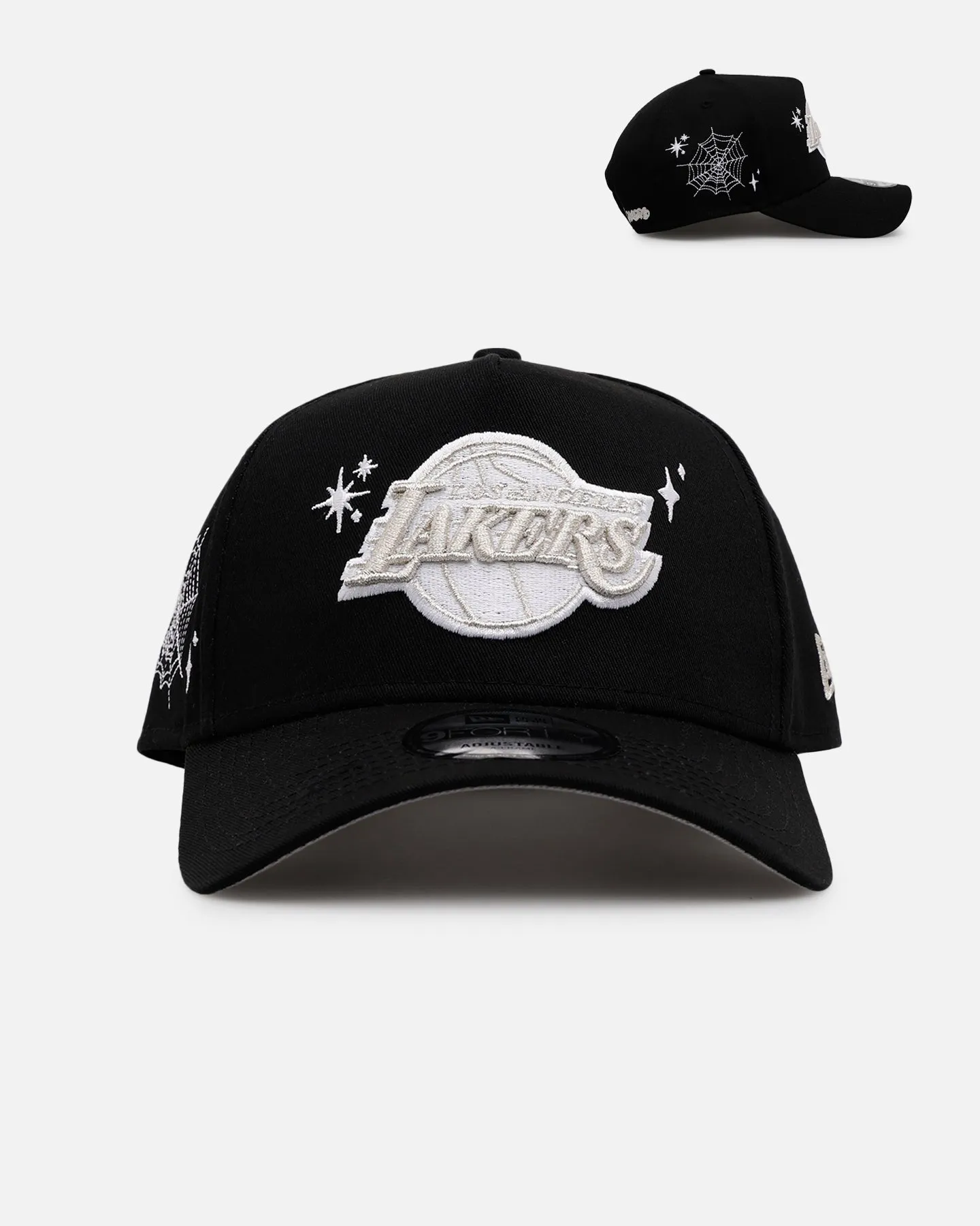 New Era Los Angeles Lakers 'Grit 3.0' 9FORTY A-Frame Snapback Black/White sold by Culture Kings