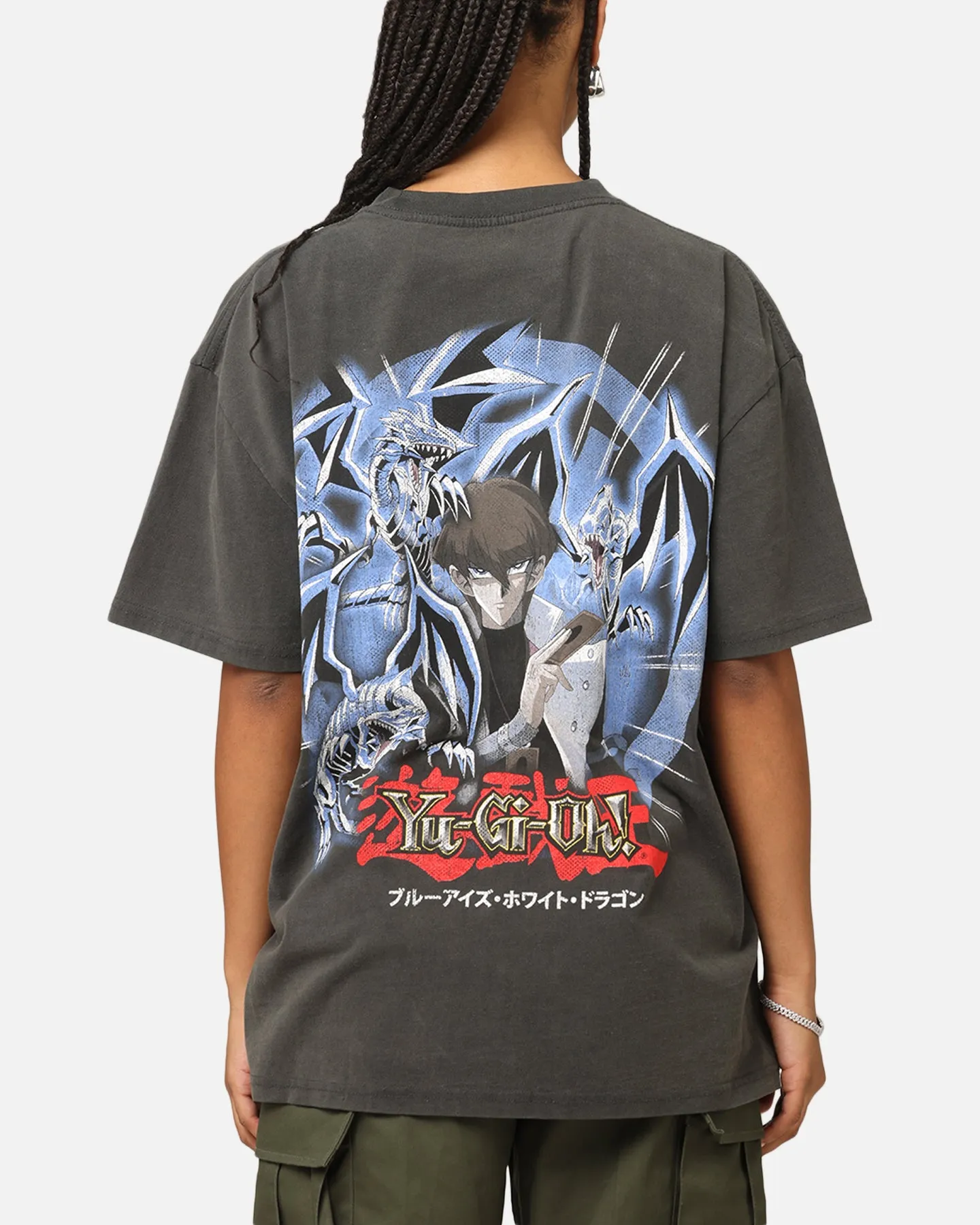 Goat Crew X Yu-Gi-Oh! Kaiba Blue Eyes Heavyweight T-Shirt Black Wash sold by Culture Kings product image thumbnail 2