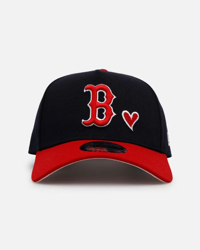 New Era Boston Red Sox 'Team Color Hearts' 9FORTY A-Frame Snapback Navy/Red made by New Era