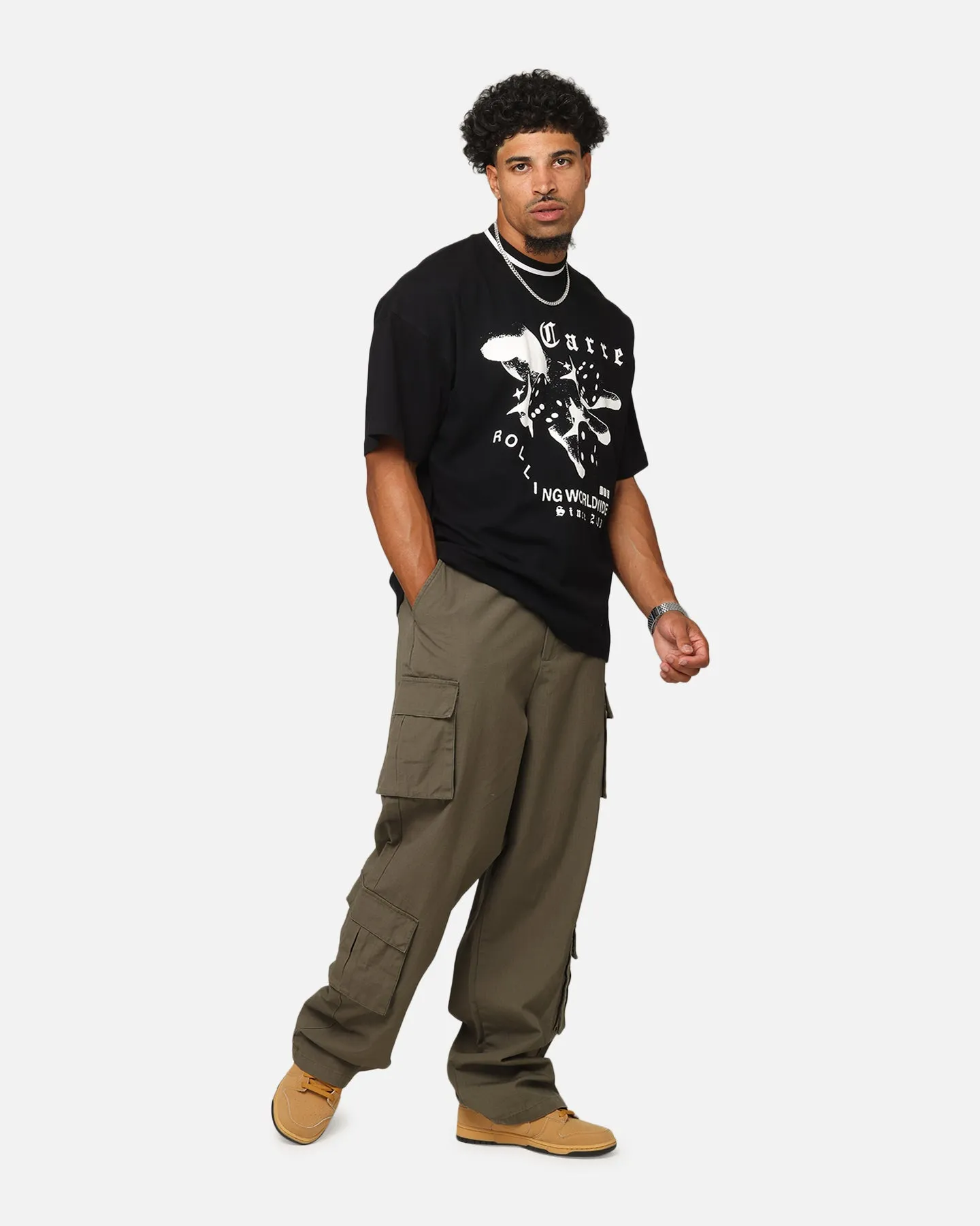 Carre Tactical Baggy Cargo Pants Khaki sold by Culture Kings product image thumbnail 2