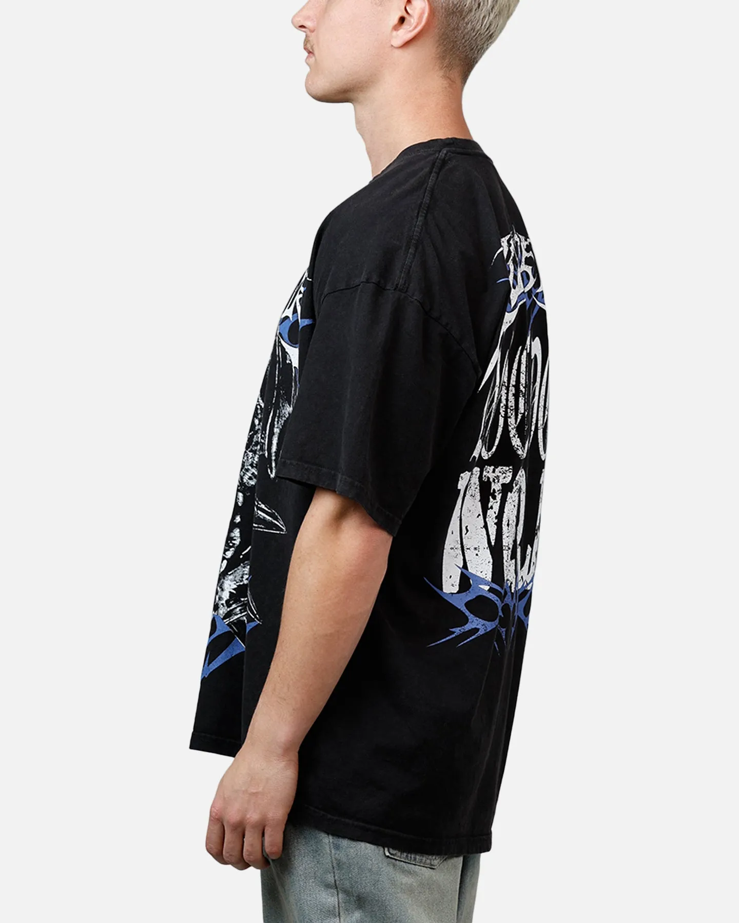 Loiter Dog Eat Dog Vintage T-Shirt Black Acidwash sold by Culture Kings product image thumbnail 5