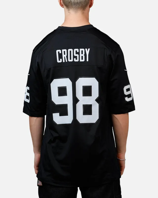 Nike Las Vegas Raiders Maxx Crosby #98 Limited Jersey Black sold by Culture Kings