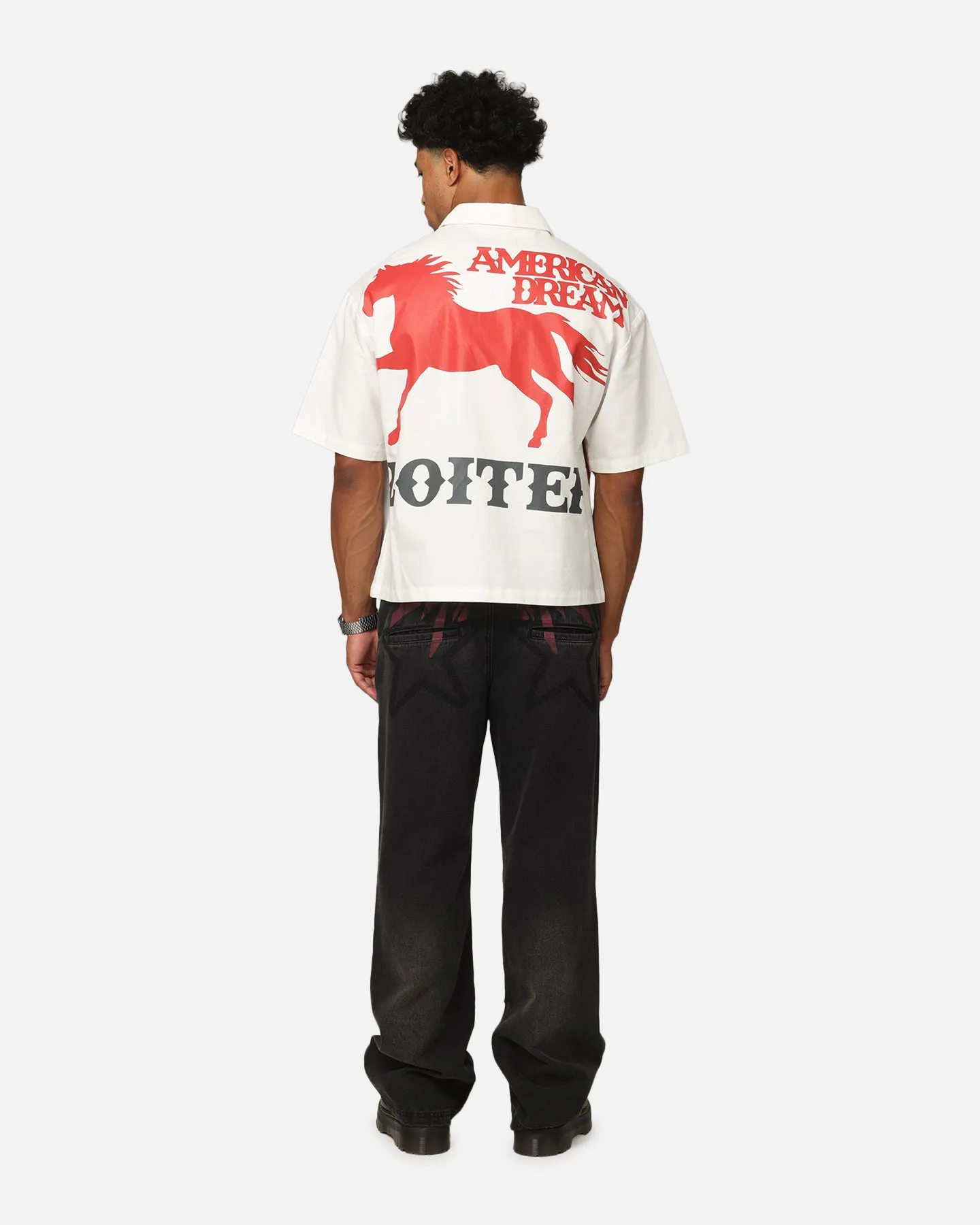 Loiter Rodeo Zip Up Shirt Off White sold by Culture Kings product image thumbnail 4
