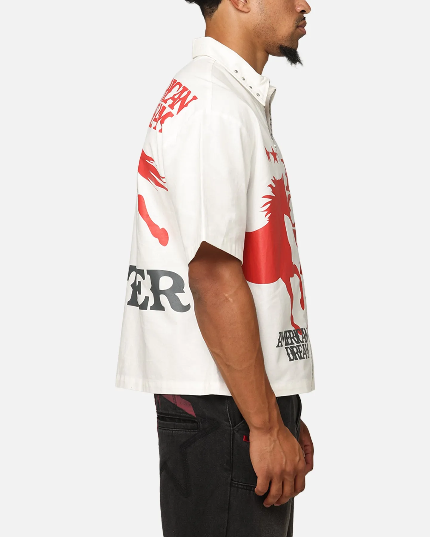 Loiter Rodeo Zip Up Shirt Off White sold by Culture Kings product image thumbnail 5