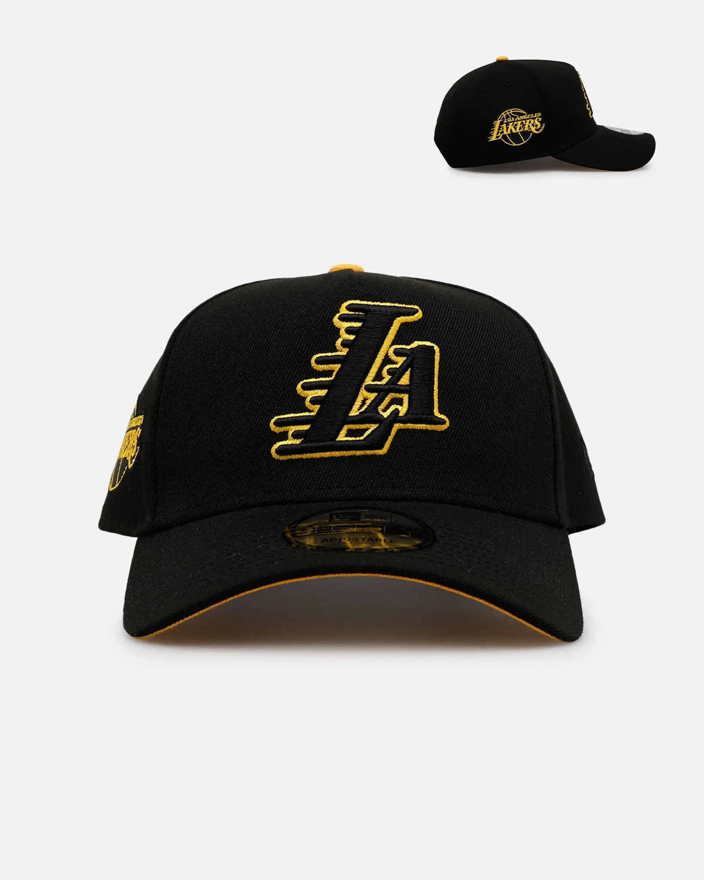 New Era Los Angeles Lakers 'Outline' 9FORTY A-Frame Snapback Black sold by Culture Kings