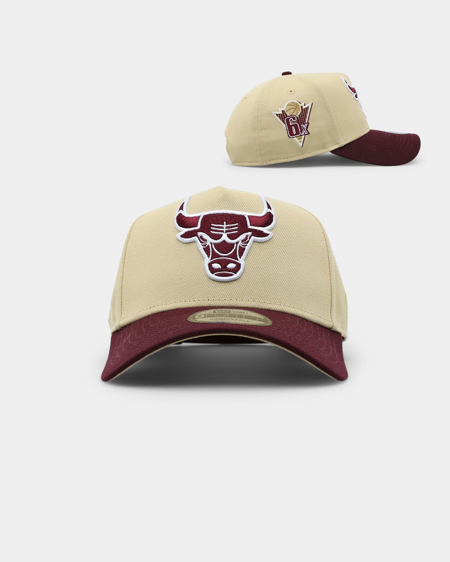 New Era Chicago Bulls 9FORTY A-Frame 2-Tone Snapback Gold sold by Culture Kings