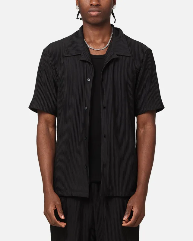XXIII Pleated Button Up Shirt Black sold by Culture Kings