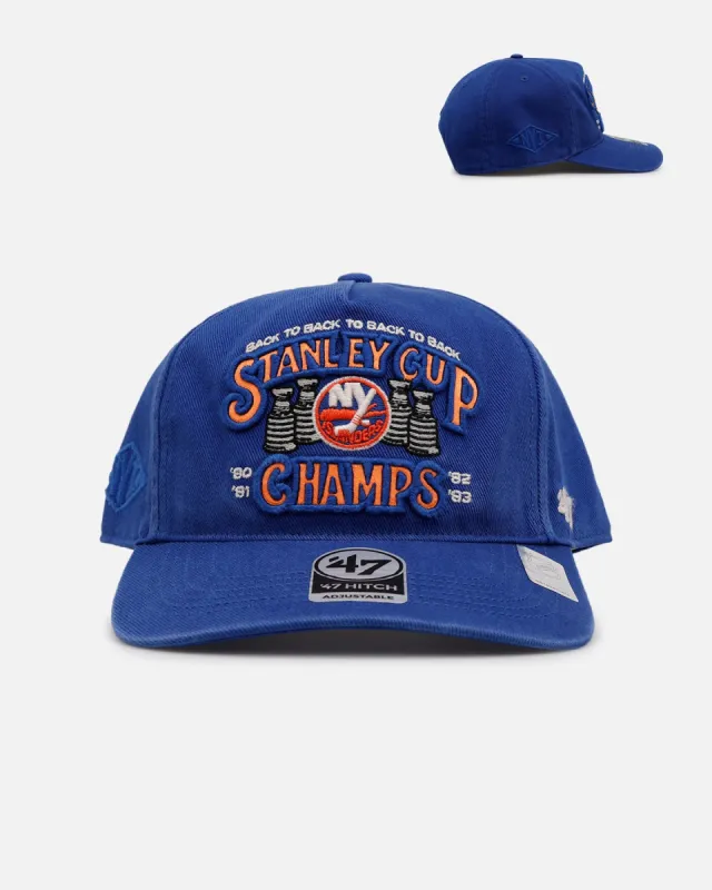 47 Brand New York Islanders 'NHL Trophy Case' Premium Hitch Snapback Blue sold by Culture Kings