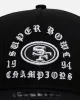 New Era San Francisco 49ers 'Gothic Arch 2.0' 9FORTY A-Frame Snapback Black/White sold by Culture Kings