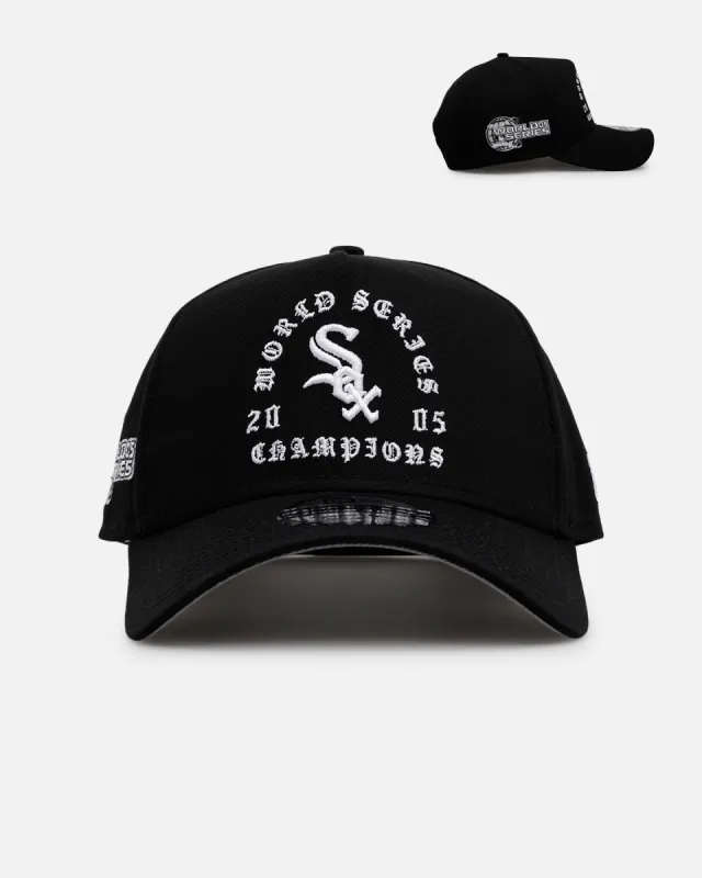 New Era Chicago White Sox 'Gothic Arch 2.0' 9FORTY A-Frame Snapback Black/White sold by Culture Kings