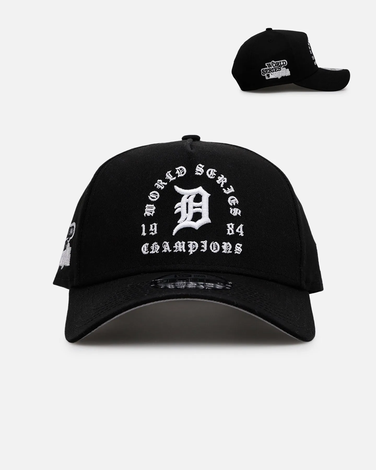 New Era Detroit Tigers 'Gothic Arch 2.0' 9FORTY A-Frame Snapback Black/White sold by Culture Kings